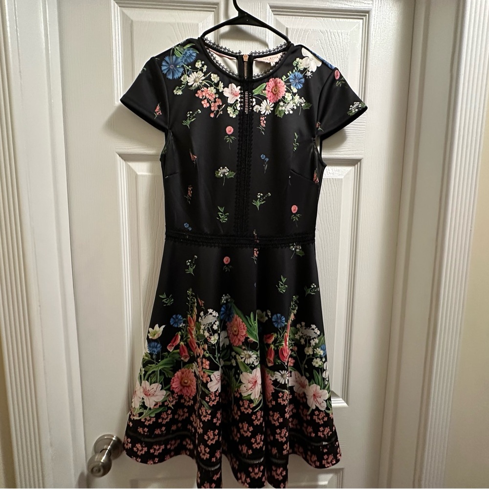 Ted Baker Garden Tea Cocktail Dress w/pockets